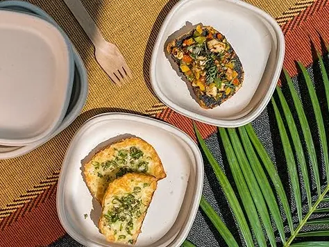 Eco-friendly dinner plates- 7 Inch organic dinner plates
